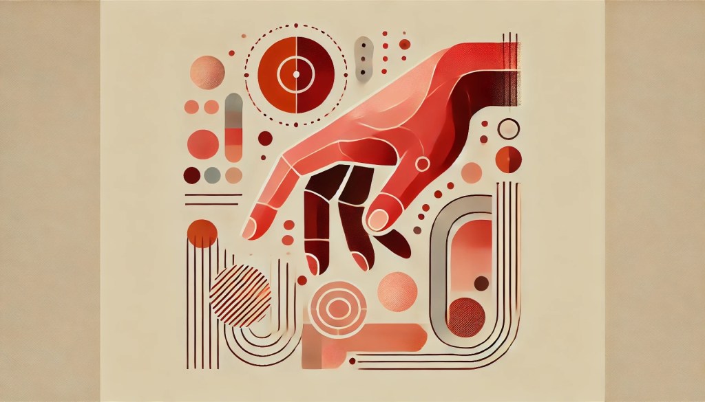 Illustration of a hand surrounded by circles indicating how to select a good AI use case