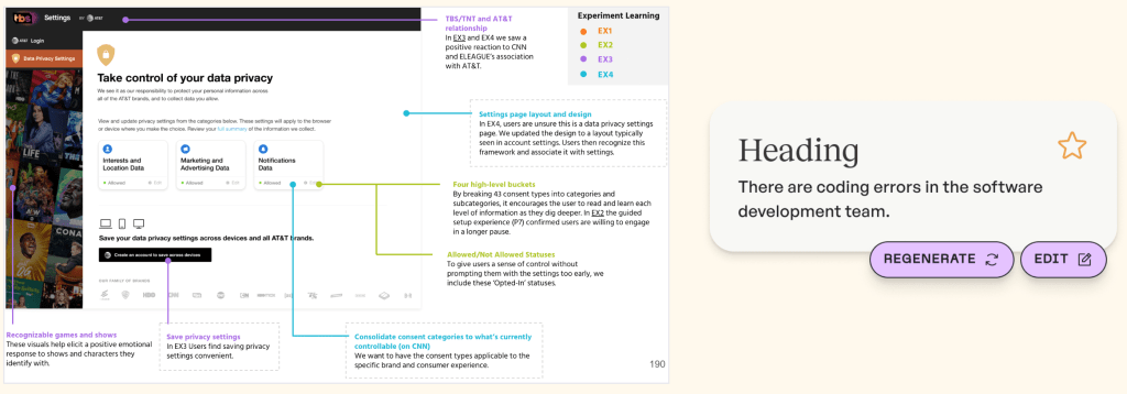 Prototype examples for design-led AI